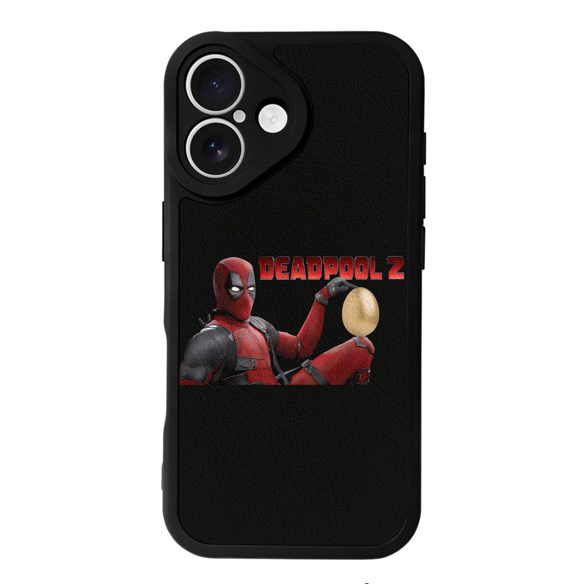 （画像用） Deadpool デッドプール 【iPhone 16シリーズ対応】シリコンスマホケース（レザー調） 材質：シリコン